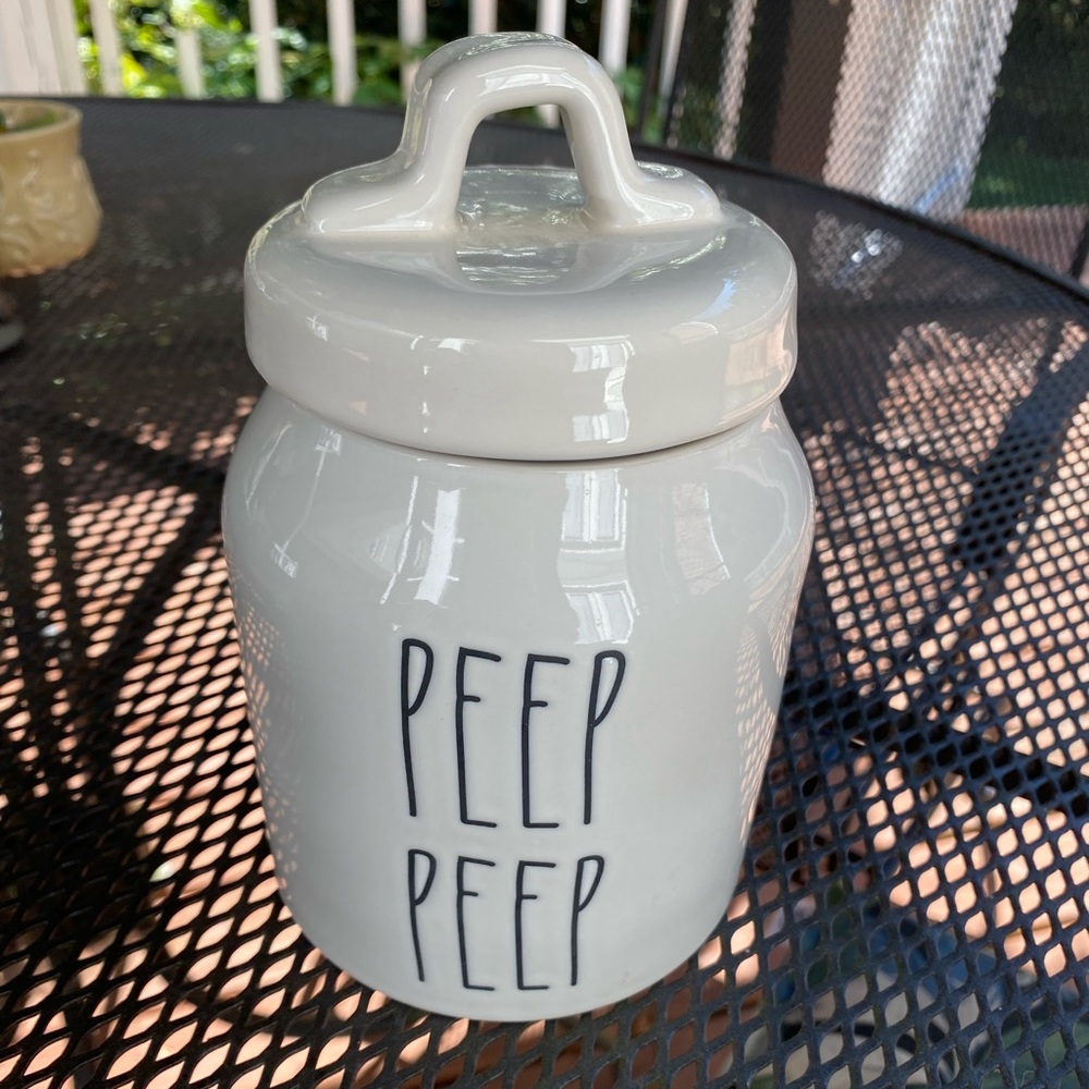 NWT Rae Dunn PEEP PEEP small canister